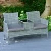 Sorrento Rattan Effect Tete-a-Tete -Magic Garden 379454 sorrento ratten effect tete a tete set