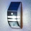 2-in-1 Solar Powered PIR Sensor Wall Light -Magic Garden 379457 2in1 solar powered pir sensor wall light cool white led
