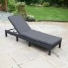 Bali Multi Position Lounger - Black -Magic Garden 379471 bali multi position lounger