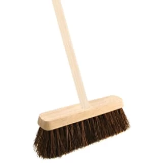 B&M Wide Bassine Wooden Yard Broom 3 B&M Wide Bassine Wooden Yard Broom