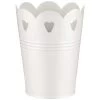 B&M Heart Tin Decorative Planter - Cream -Magic Garden 379762 simply garden small heart tin planter white