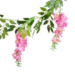B&M Artificial Wisteria Garland 180cm - Pink -Magic Garden 379981 wisteria garland 180cm pink 2