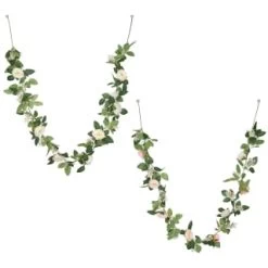 Artificial Rose Garland 180cm - Pink -Magic Garden 379984 180cm rose garland peach group