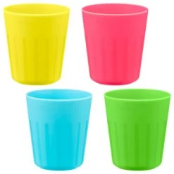 B&M Little Safari Picnic Tumblers 4pk -Magic Garden 381383 kids 4pk colour cups group