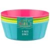 B&M Little Safari Picnic Bowls 4pk 2 B&M Little Safari Picnic Bowls 4pk -Magic Garden 381384 kids 4pk colour bowls 5