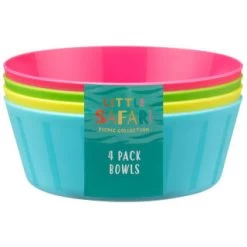 B&M Little Safari Picnic Bowls 4pk