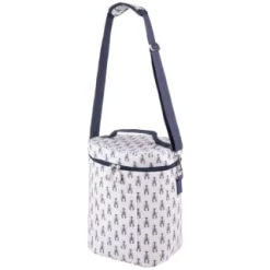 B&M Ocean Print Cooler Bag - White
