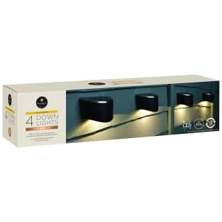 Solar Powered Down Lights - White LED 4pk 4 Solar Powered Down Lights - White LED 4pk - Image 2