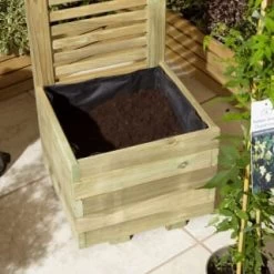 Aston Square Lattice Planter -Magic Garden 385864 aston square planter with lattice 3