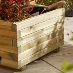 Astmoor Rectangular Planter - 30 X 50 X 27cm -Magic Garden 385867 astmoor rectangular planter 3