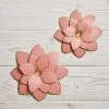 B&M Flower Wall Plaques 2pk - Pink 2 B&M Flower Wall Plaques 2pk - Pink -Magic Garden 392757 2pk metal wall flowers pink1