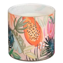 B&M Printed Candle With Gold Lid -Magic Garden 392779 printed candle with gold lid 2