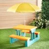 B&M Kids Club Children Picnic Bench -Magic Garden 392803 picnic table with umbrella