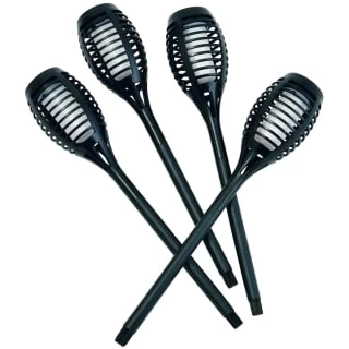 Morocco Solar Powered Flame Effect Post Lights 4pk 5 Morocco Solar Powered Flame Effect Post Lights 4pk - Image 3