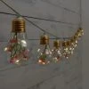 10 Solar Floral Lightbulb String Lights -Magic Garden 392903 10 solar floral lightbulb string lights