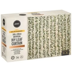 Solar Powered Artificial Ivy Leaf Curtain 180 X 180cm 11 Solar Powered Artificial Ivy Leaf Curtain 180 X 180cm -Magic Garden 392924 180x180cm solar artificial ivy leaf curtain 5