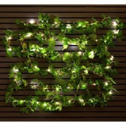 Solar Powered Artificial Ivy Garland 5m