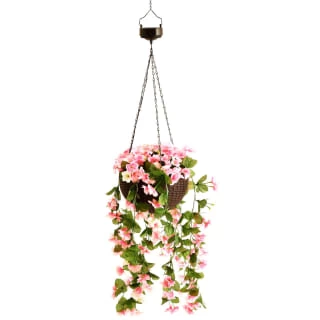 Solar Powered Artificial Floral Hanging Basket 5 Solar Powered Artificial Floral Hanging Basket - Image 3