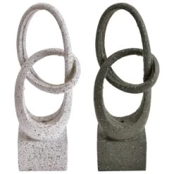 B&M Solar Sculpture With Micro LED - Light Grey -Magic Garden 393079 solar sculpture with micro leds group