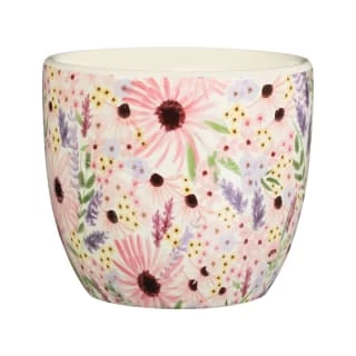 B&M Boho Garden Ceramic Plant Pots 3pk - Flowers 5 B&M Boho Garden Ceramic Plant Pots 3pk - Flowers - Image 3