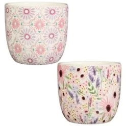 B&M Boho Garden Ceramic Plant Pots 3pk - Flowers 11 B&M Boho Garden Ceramic Plant Pots 3pk - Flowers -Magic Garden 393644 3pk boho garden ceramic plant pots group
