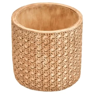 B&M Woven Effect Ceramic Planter 3 B&M Woven Effect Ceramic Planter