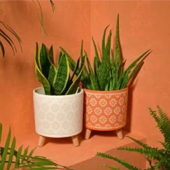 B&M Planter On Tripod Stand - Cream -Magic Garden 393647 superbloom planter on tripod stand terracotta1