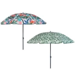 B&M Superbloom Sun Printed Parasol 1.8m - Leaf -Magic Garden 393761 superbloom sun 1 8m printed parsasol group
