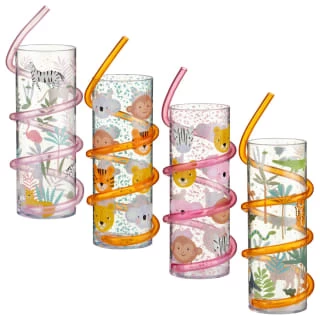 B&M Little Safari Animal Tumbler & Straw (Assorted) 3 B&M Little Safari Animal Tumbler & Straw (Assorted)