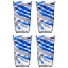 B&M Ocean Air Swirl Tumblers 4pk -Magic Garden 394244 4pk ocean swirl tumblers