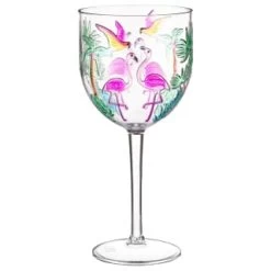 B&M Flamingo Wine Glass