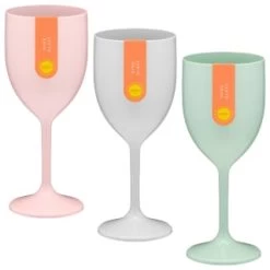B&M Simply Summer Wine Glass - Grey -Magic Garden 394256 colour wine glass group