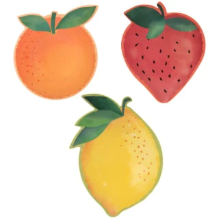 B&M Fruit Shaped Plate - Strawberry 4 B&M Fruit Shaped Plate - Strawberry - Image 2