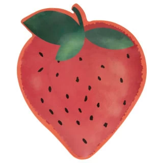 B&M Fruit Shaped Plate - Strawberry 3 B&M Fruit Shaped Plate - Strawberry
