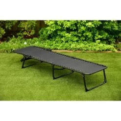 Vancouver Premium 3 Position Folding Relaxer Bed - Black -Magic Garden 395731 vancouver premium 3 position folding relaxer bed 4