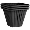 Square Planter 3pk - Black 2 Square Planter 3pk - Black -Magic Garden 397062 3 pack square planters black