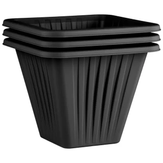 Square Planter 3pk - Black 3 Square Planter 3pk - Black