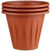 Terracotta Round Planters 3pk 1 Terracotta Round Planters 3pk -Magic Garden 397064 3 pack terracotta round planters