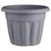Round Planter 33cm - Grey -Magic Garden 397065 33cm round planter grey