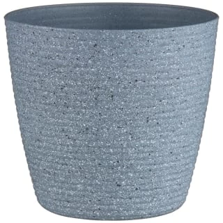 B&M Ribbed Speckled Plastic Planter - Light Grey 3 B&M Ribbed Speckled Plastic Planter - Light Grey
