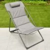Dakota 3 Position Relaxer Deck Chair With Pillow 1 Dakota 3 Position Relaxer Deck Chair With Pillow -Magic Garden 397325 dakota 3 position relaxer deck chair with pillow